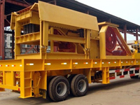 The mobile crusher ready for shipping 